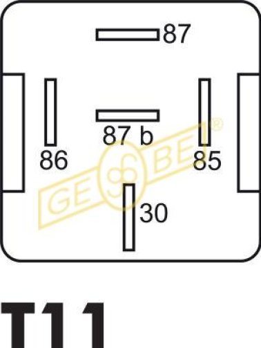 Relay doubl.cont. 12V