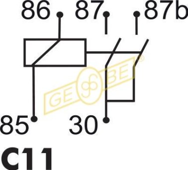 Relay doub.cont. 24V