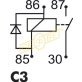 Micro Relay 12V, 25A