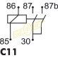 Relay doub.cont. 24V