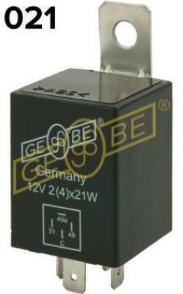 Flasher 12V 2/4 x 21W
