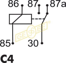 Mini Relay 24V, 22/10A